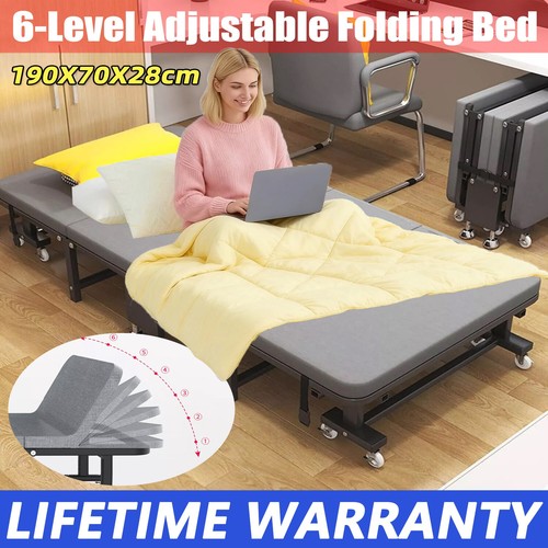 Single foldable folding bed - single,