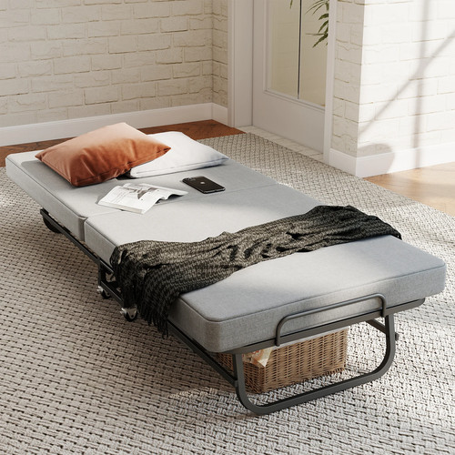 Folding bed with mattress for - folding,