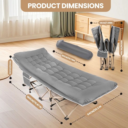 Single folding bed - folding, camping