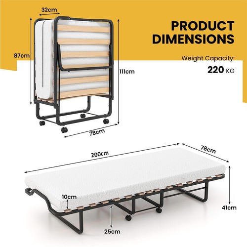 Portable guest bed roll - portable,