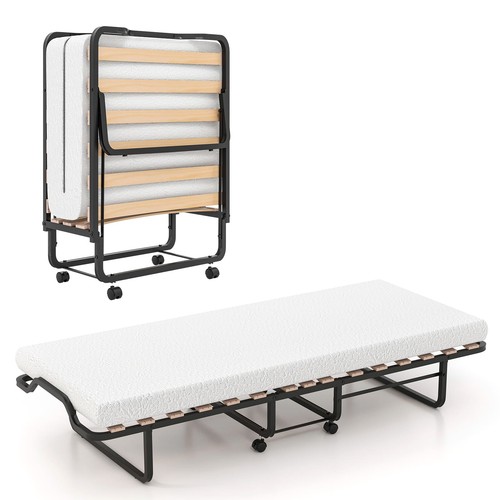 Gymax folding bed - bed, with